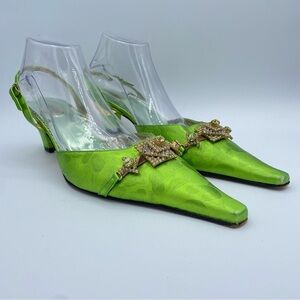Bruno Giordano Embellished Shoes 44 Green